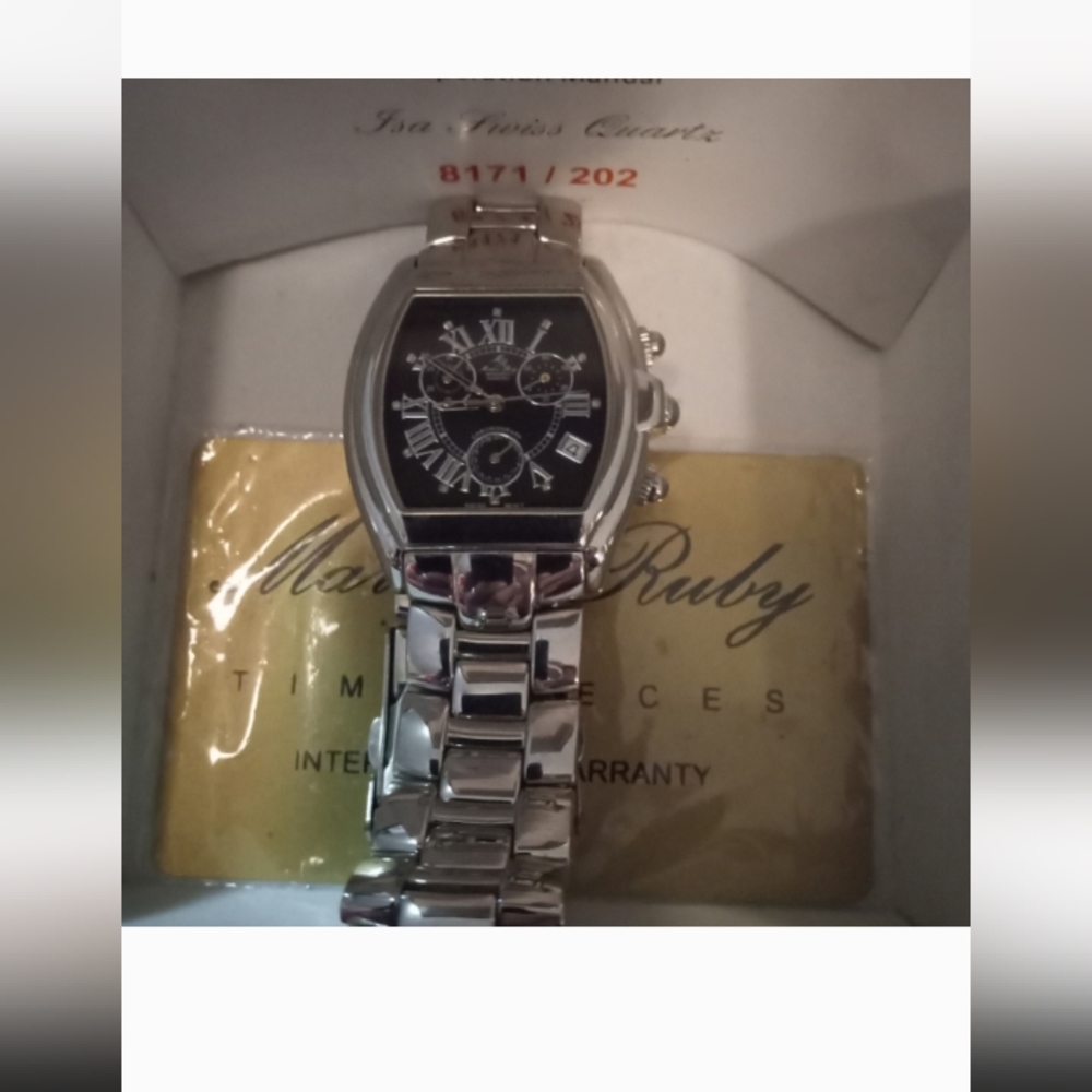 Markus Ruby Isa Swiss Quartz Watch